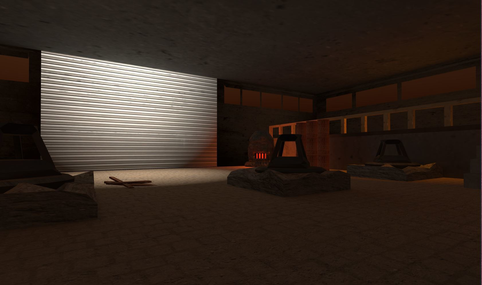 Optimized VR Room Scene (itch) - кадр 1