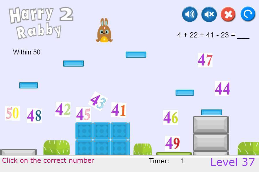 HarryRabby Elementary Math - Adding and Subtracting Four Numbers (itch) - кадр 2