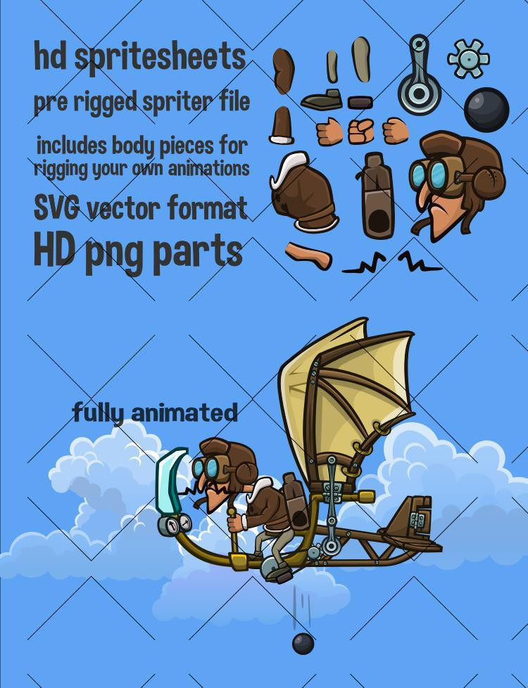 Flying contraption 2 (itch) - кадр 1