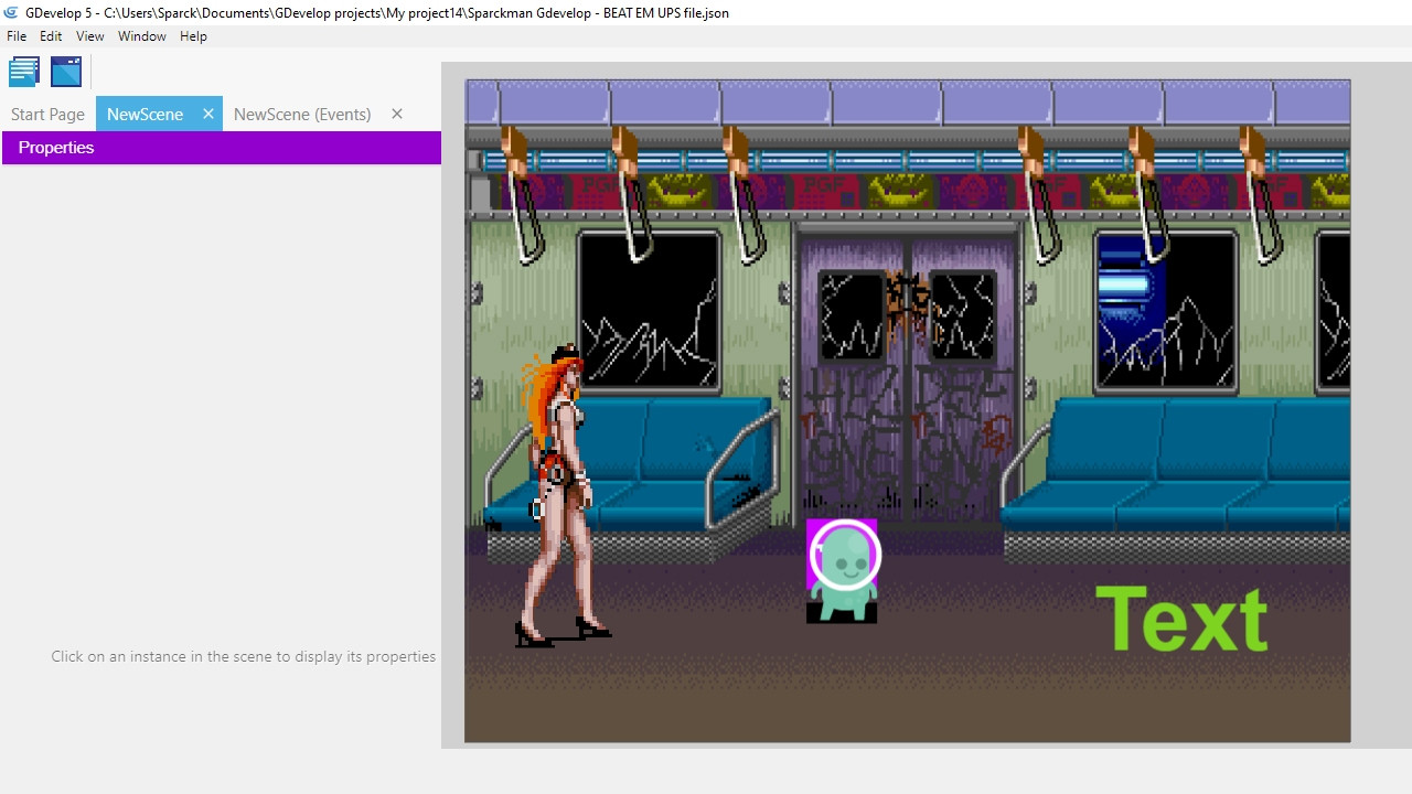 Beat em ups Gdevelop Assets - example (itch) - кадр 2