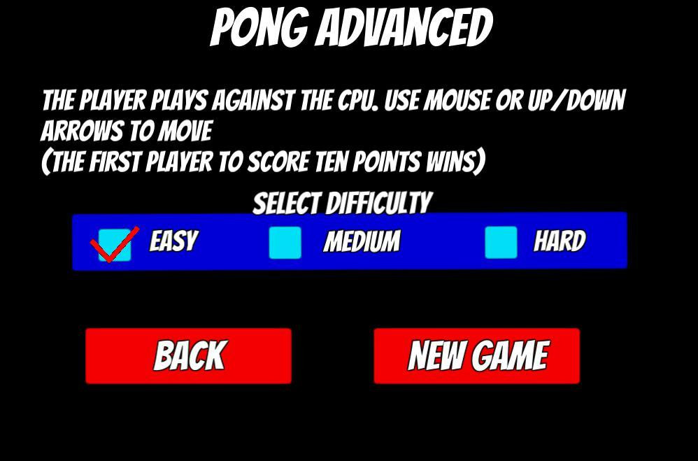 Pong Advanced (itch) - кадр 1