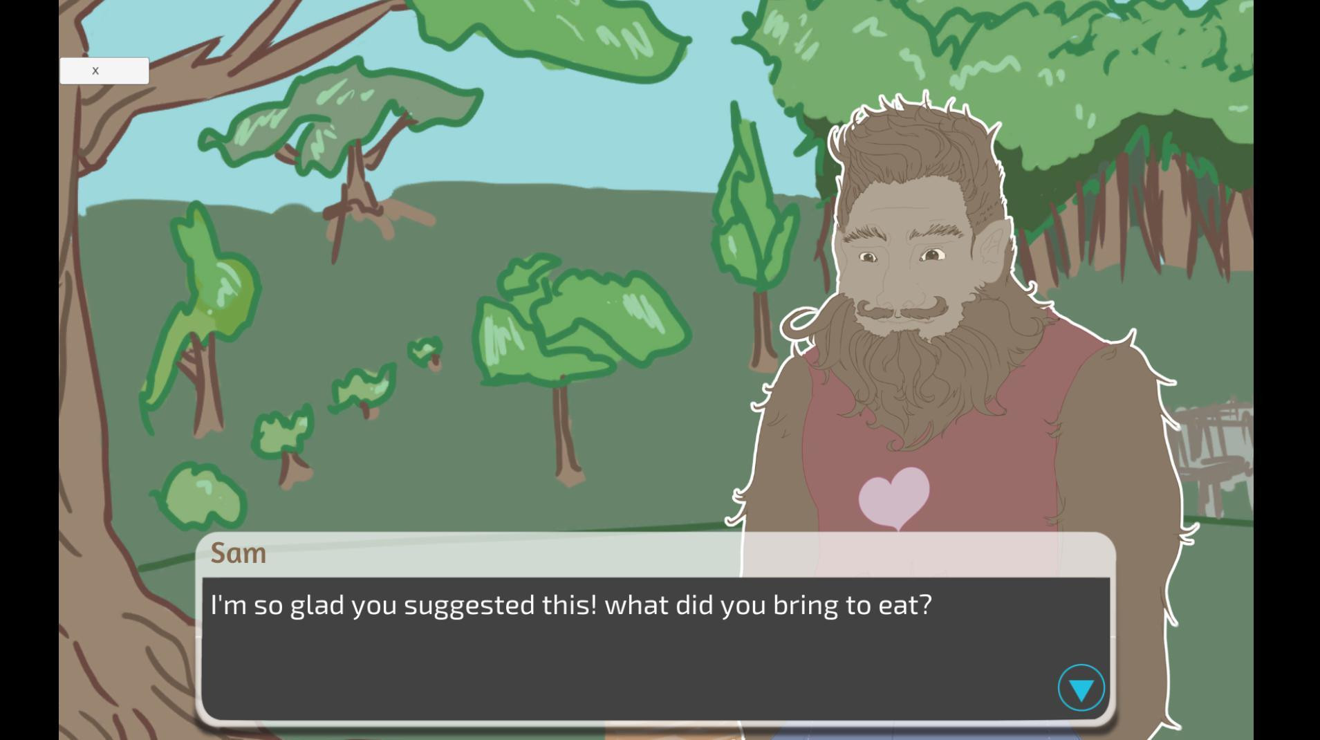 Big Foot Dating Simulator (itch) - кадр 1