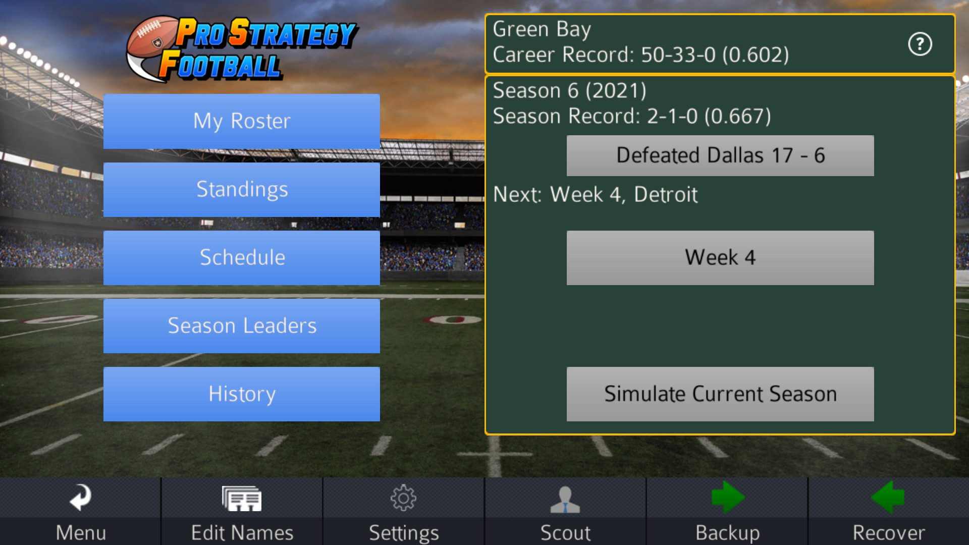 Pro Strategy Football 2016 - кадр 10