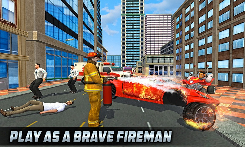 FireFighter ATV Bike: Helicopter Rescue 2018 (itch) - кадр 2