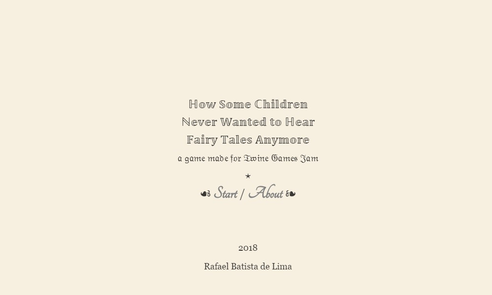 How Some Children Never Wanted to Hear Fairy Tales Anymore (itch) - кадр 1