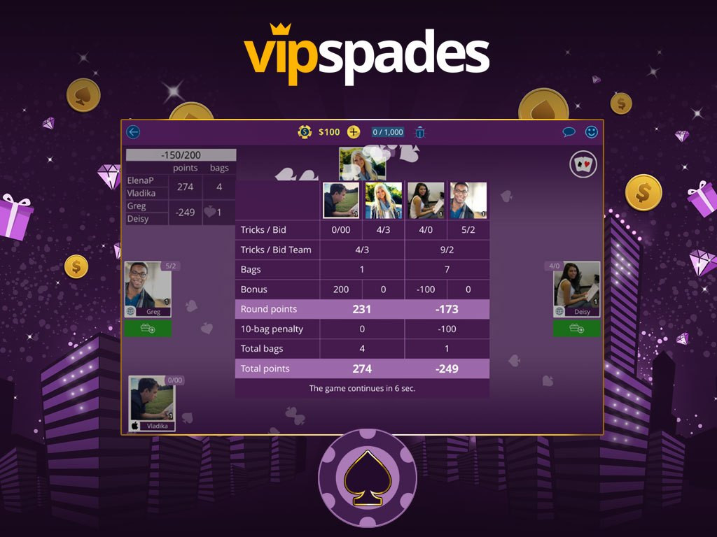 VIP Spades (itch) - кадр 1