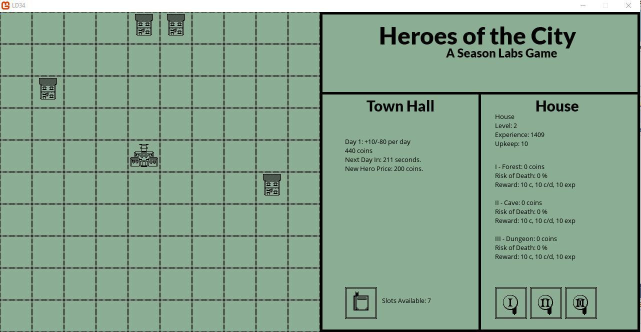LD34 - Heroes of the City (itch) - кадр 1
