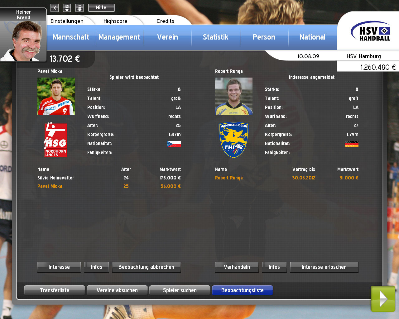 Handball Manager 2010 - кадр 15