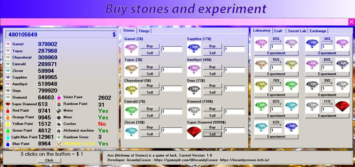 Alchemy of Stones (itch) - кадр 2