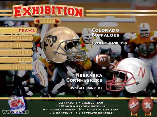 NCAA Football '99 - кадр 1