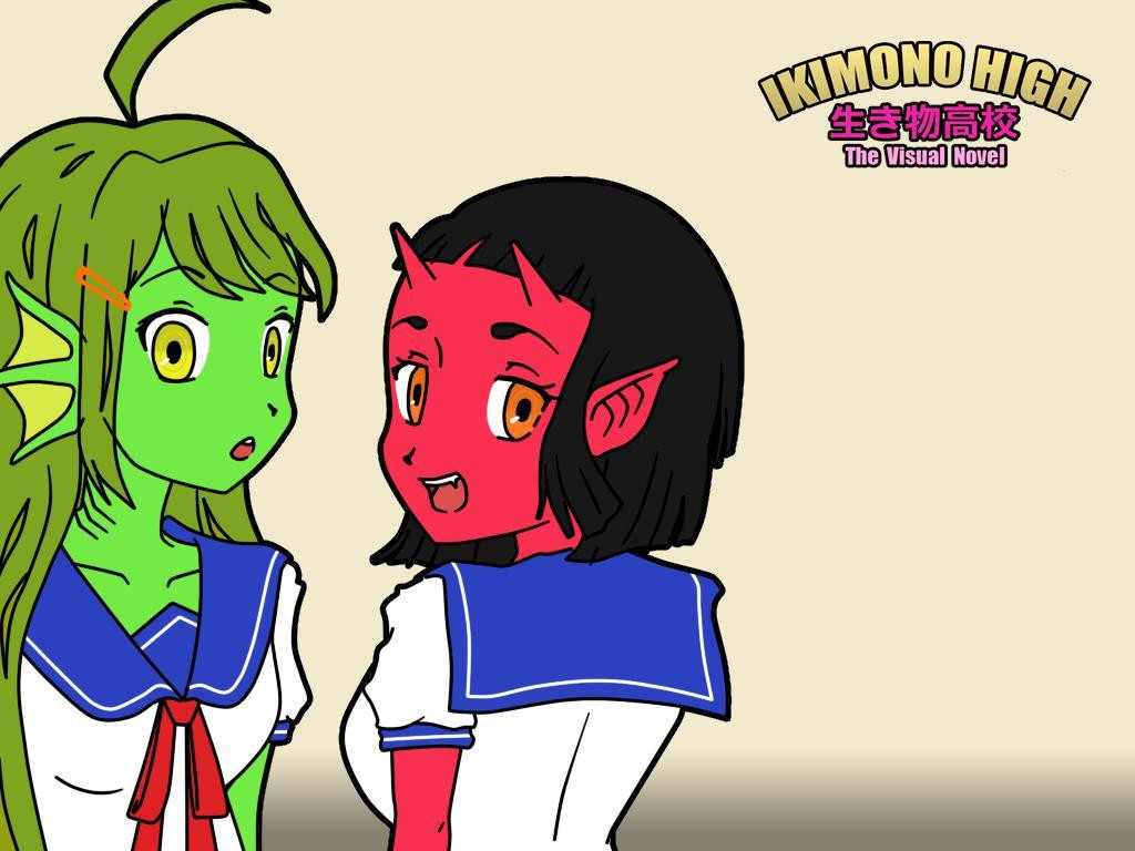 Ikimono High: The Visual Novel (Demo) (itch) - кадр 1