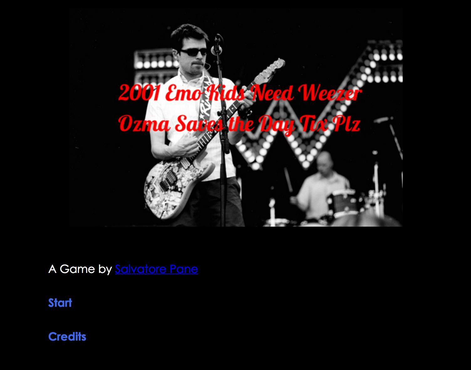 2001 Emo Kids Need Weezer Ozma Saves the Day Tix Plz (itch) - кадр 1