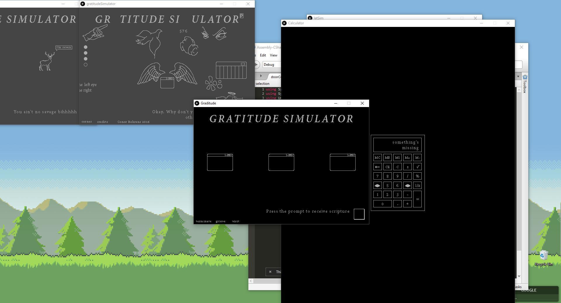 Gratitude Simulator (itch) - кадр 1