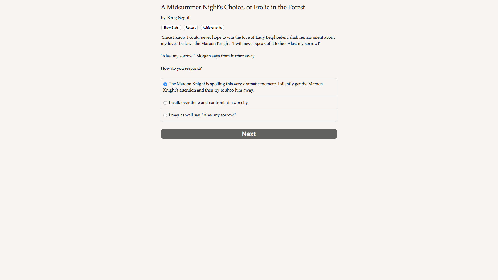 A Midsummer Night's Choice - кадр 2