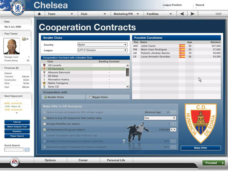FIFA Manager 07 - кадр 15