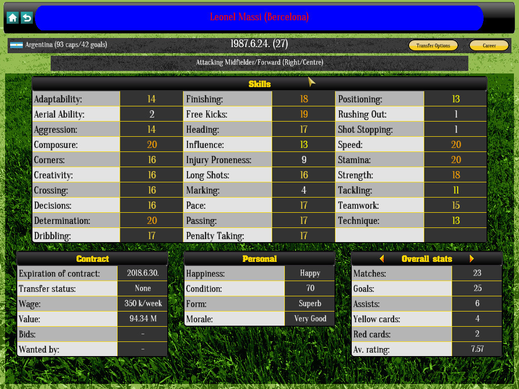 Global Soccer Manager - кадр 5