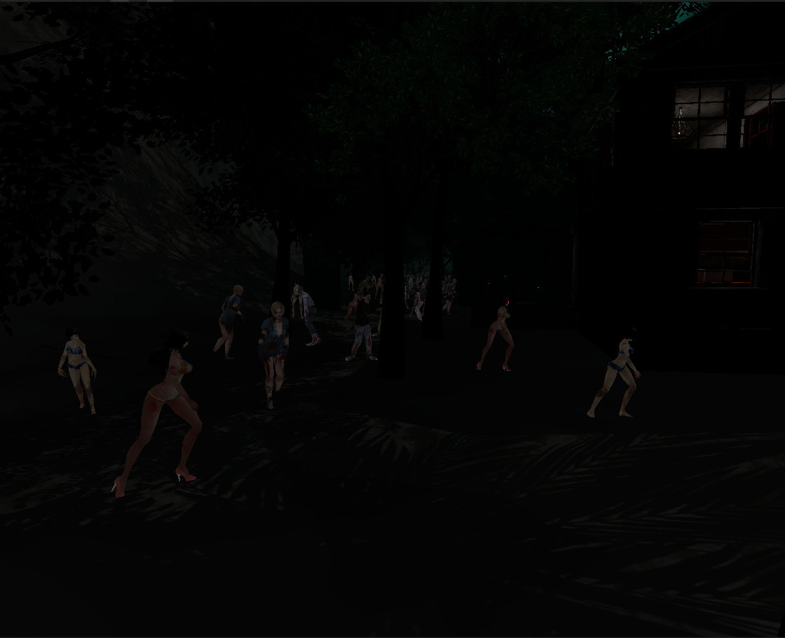 The beauties&zombies of beach for VR - кадр 8