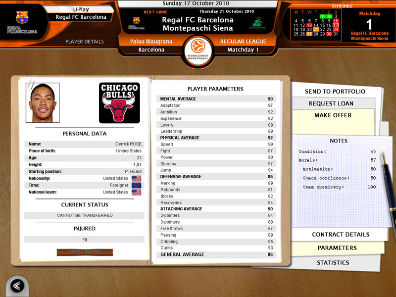 International Basketball Manager: Season 2010/11 - кадр 11