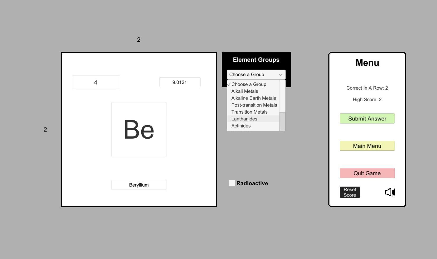 Periodic Table Learning Tool (itch) - кадр 3