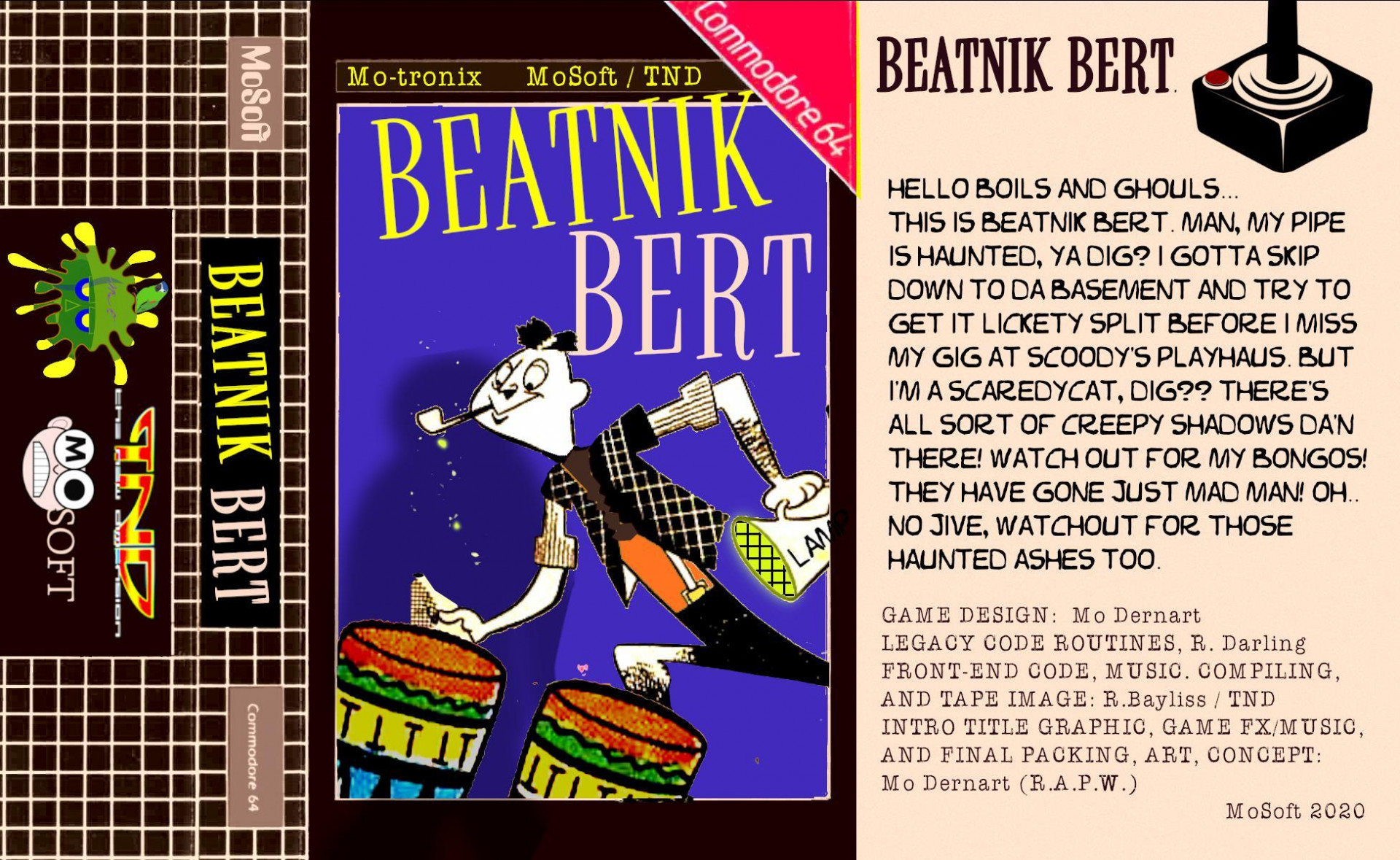 Beatnik Bert (C64) Commodore 64 (itch) - кадр 3