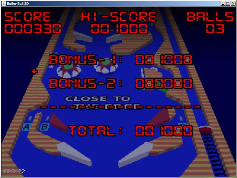 Roller Ball (1984) 3D [MSX pinball game] (itch) - кадр 2