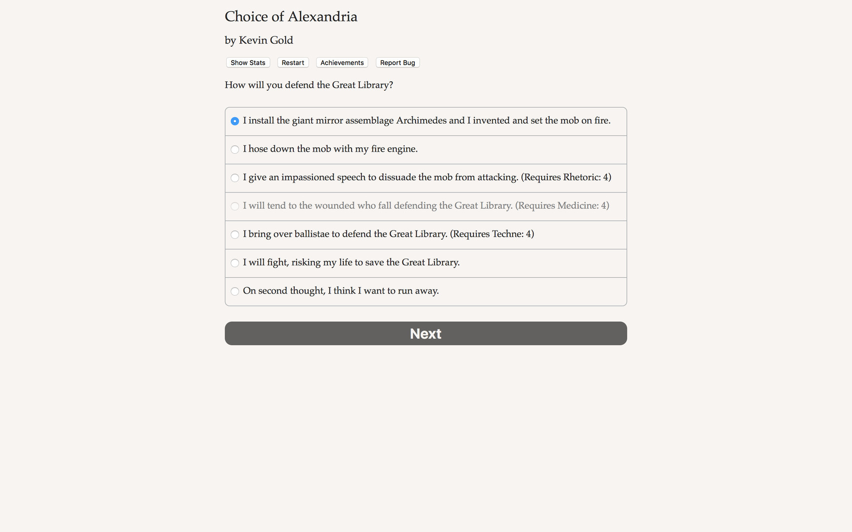 Choice of Alexandria - кадр 1