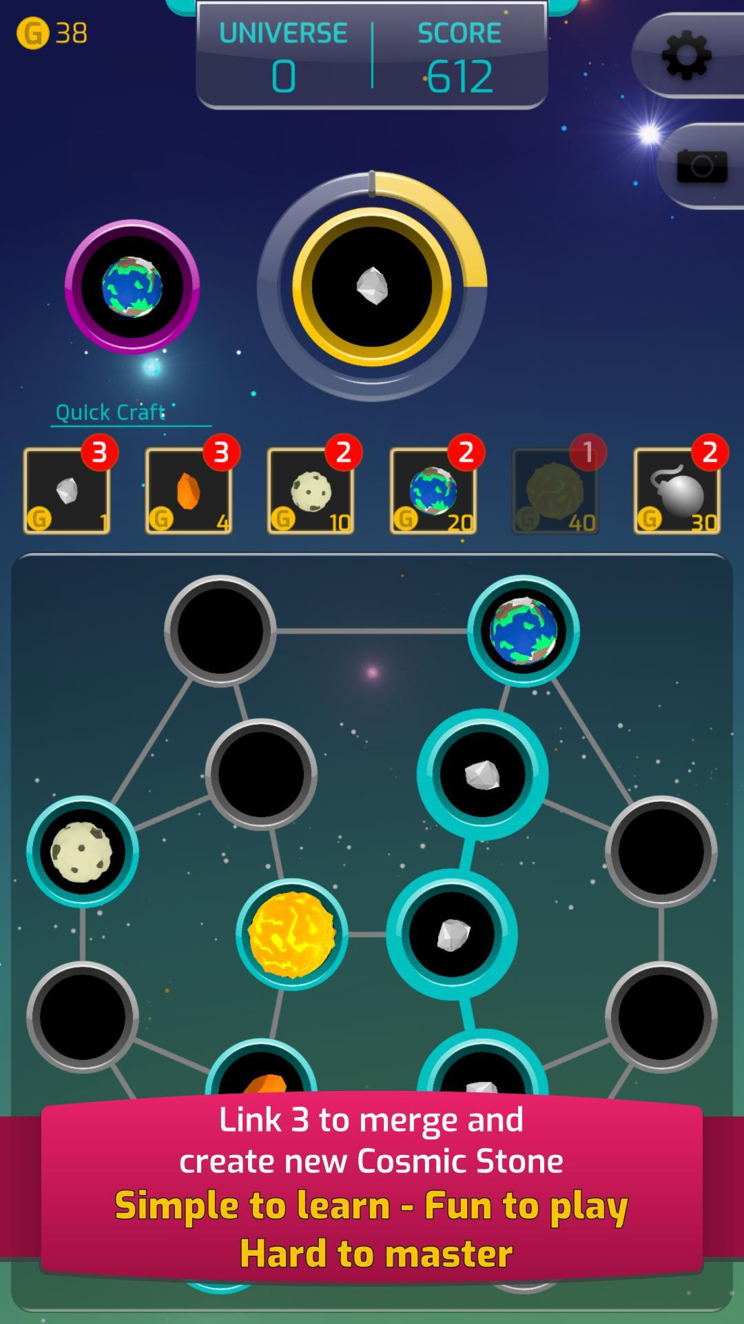 Cosmos Planner - Space Match 3 Puzzle 2018 (itch) - кадр 1