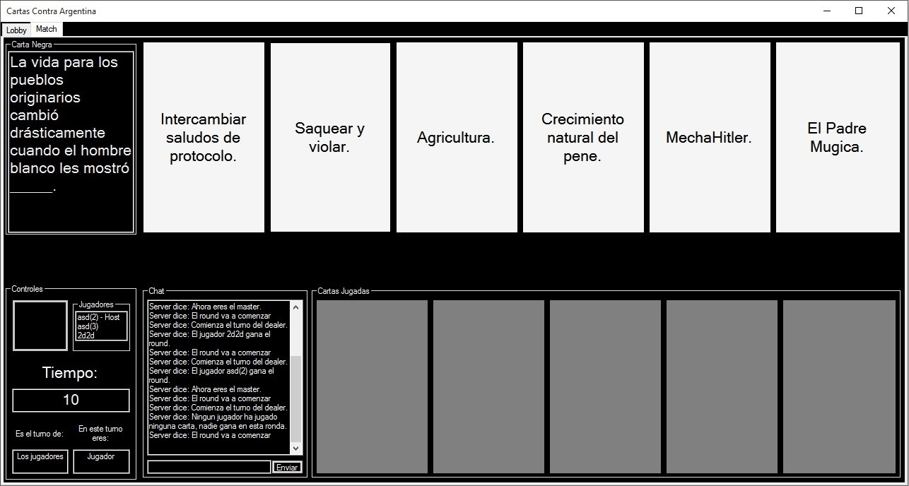 Cartas Contra Argentina (itch) - кадр 1