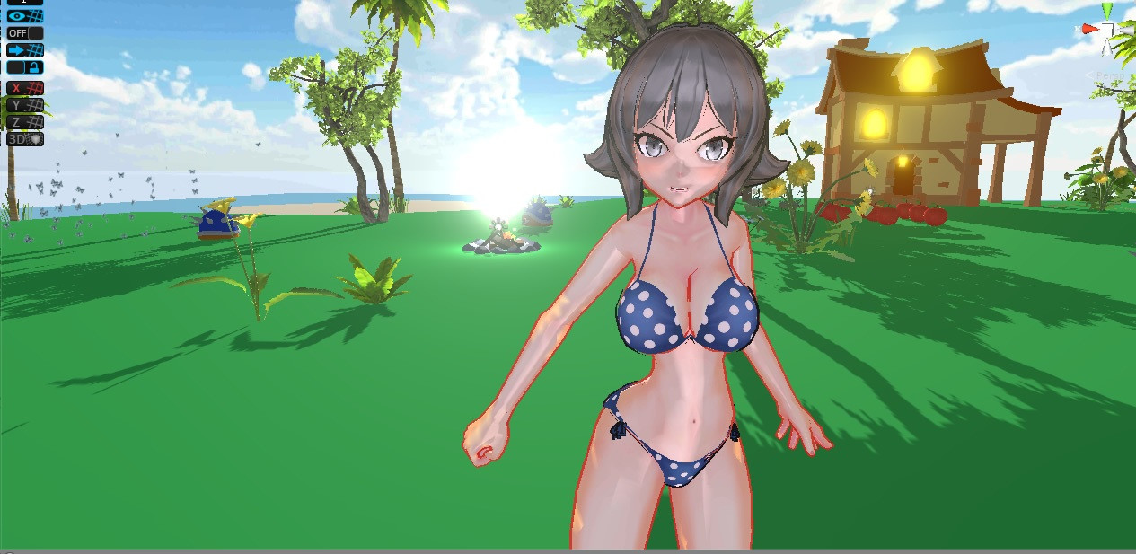 Beach Paradise Survival: Anime Girl Battle 3D (itch) - кадр 3