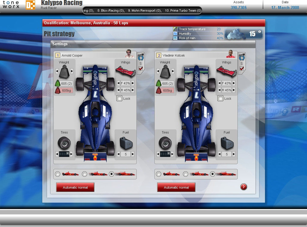 RTL Racing Team Manager - кадр 15