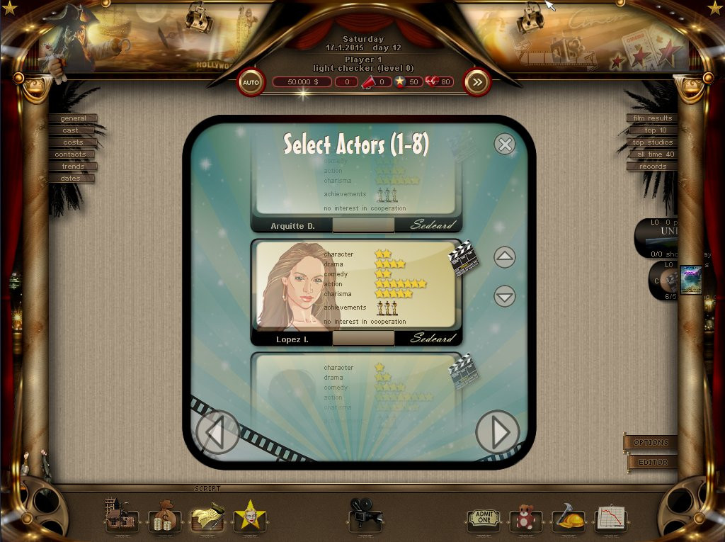 World of Cinema - Movie Tycoon - кадр 3
