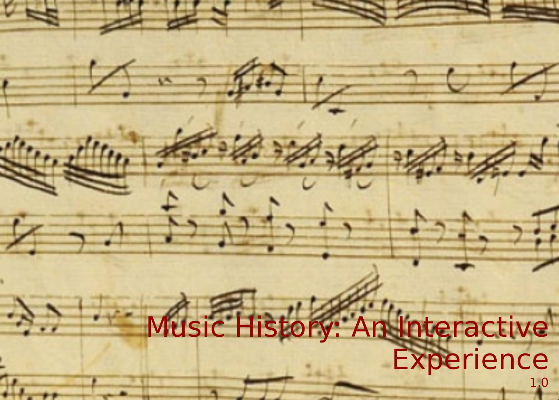 Music History: An Interactive Experience (itch) - кадр 1