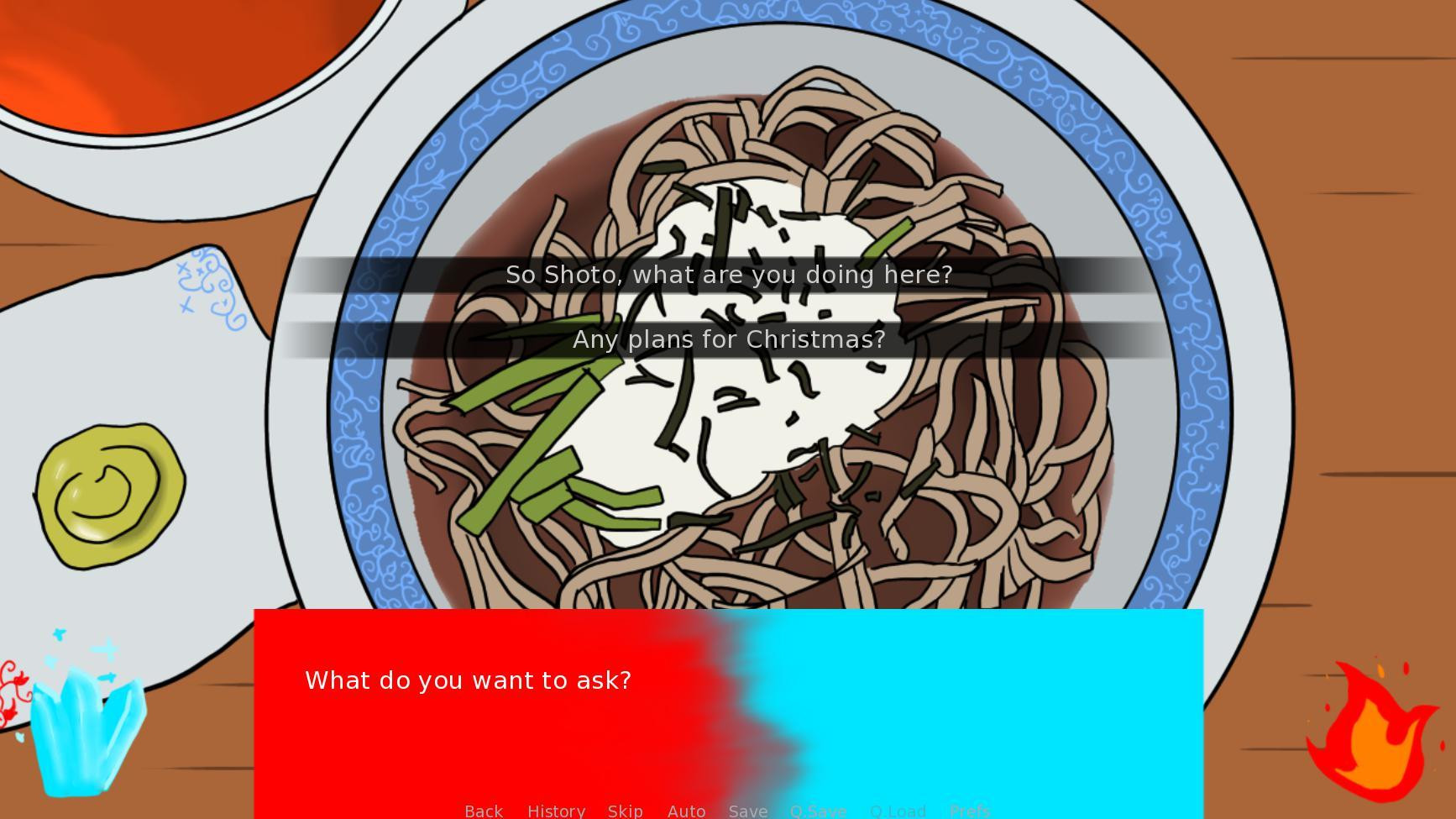 BNHA/MHA Todoroki Shoto Christmas Dating Sim (itch) - кадр 2