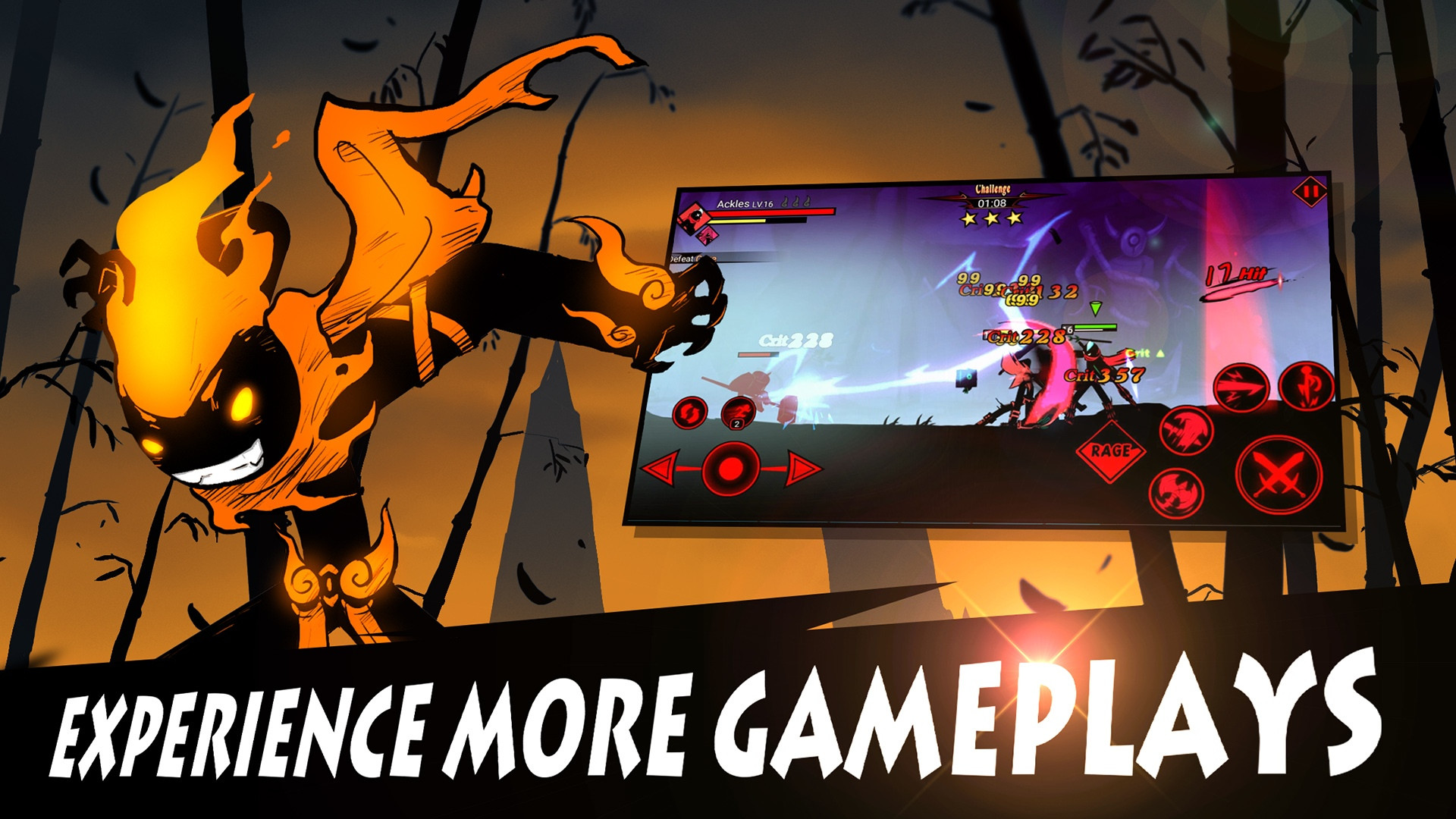 League of Stickman 2-Best Fighting RPG (itch) - кадр 3