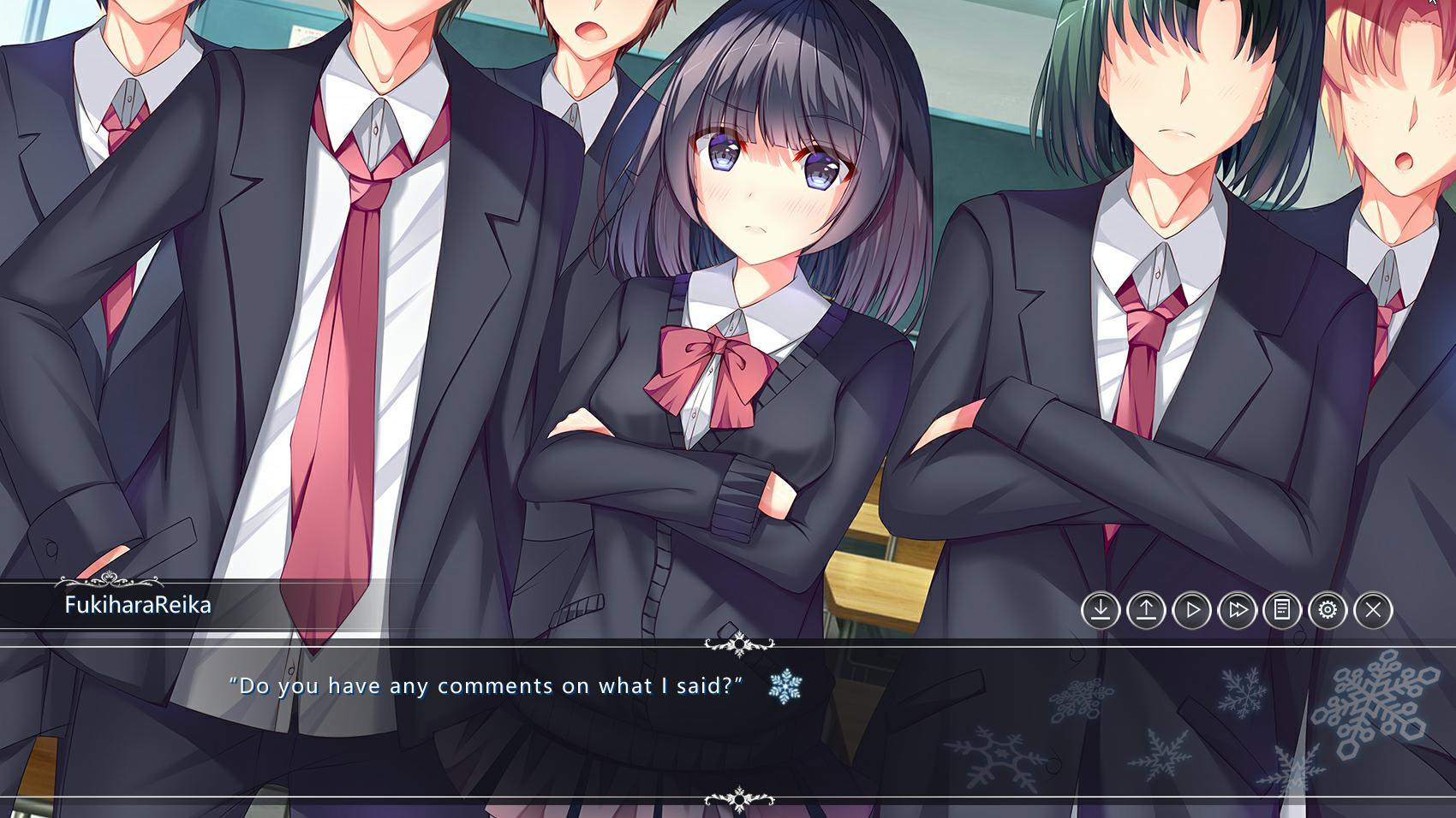 White Wings: Animation System Visual novel (itch) - кадр 2