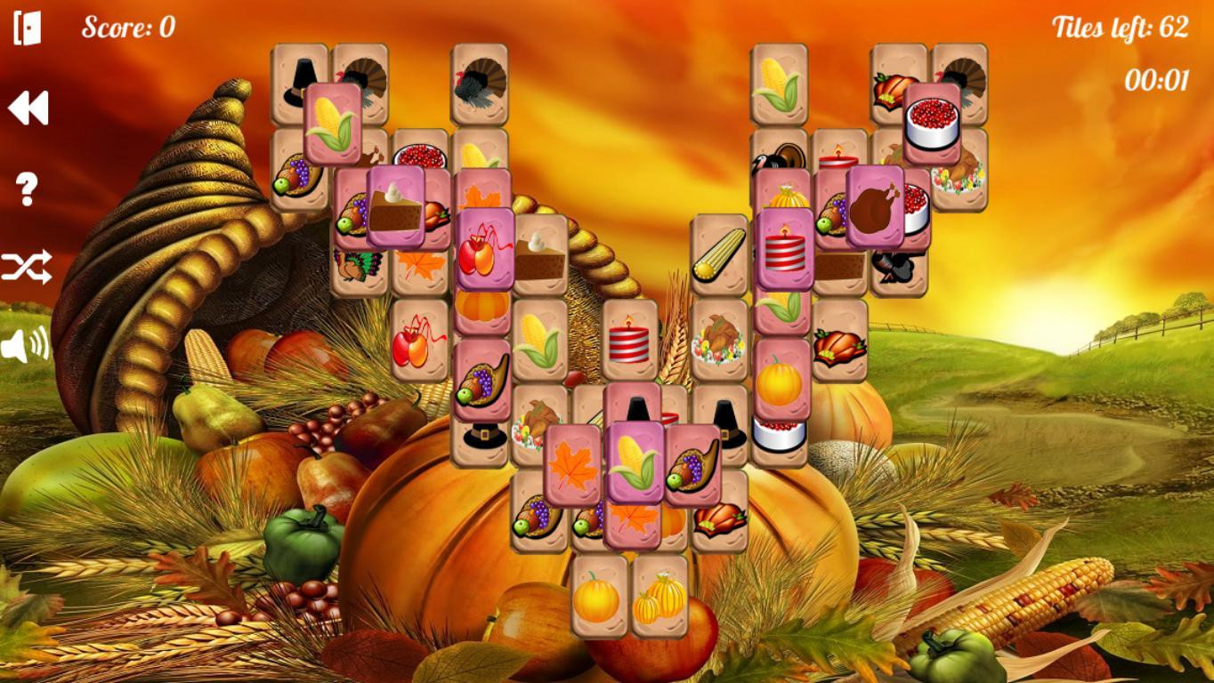 Mahjong for Thanksgiving (itch) - кадр 2