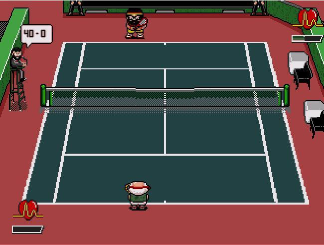 Papi Commando Tennis Demo BEX - Megadrive - NEW (itch) - кадр 2