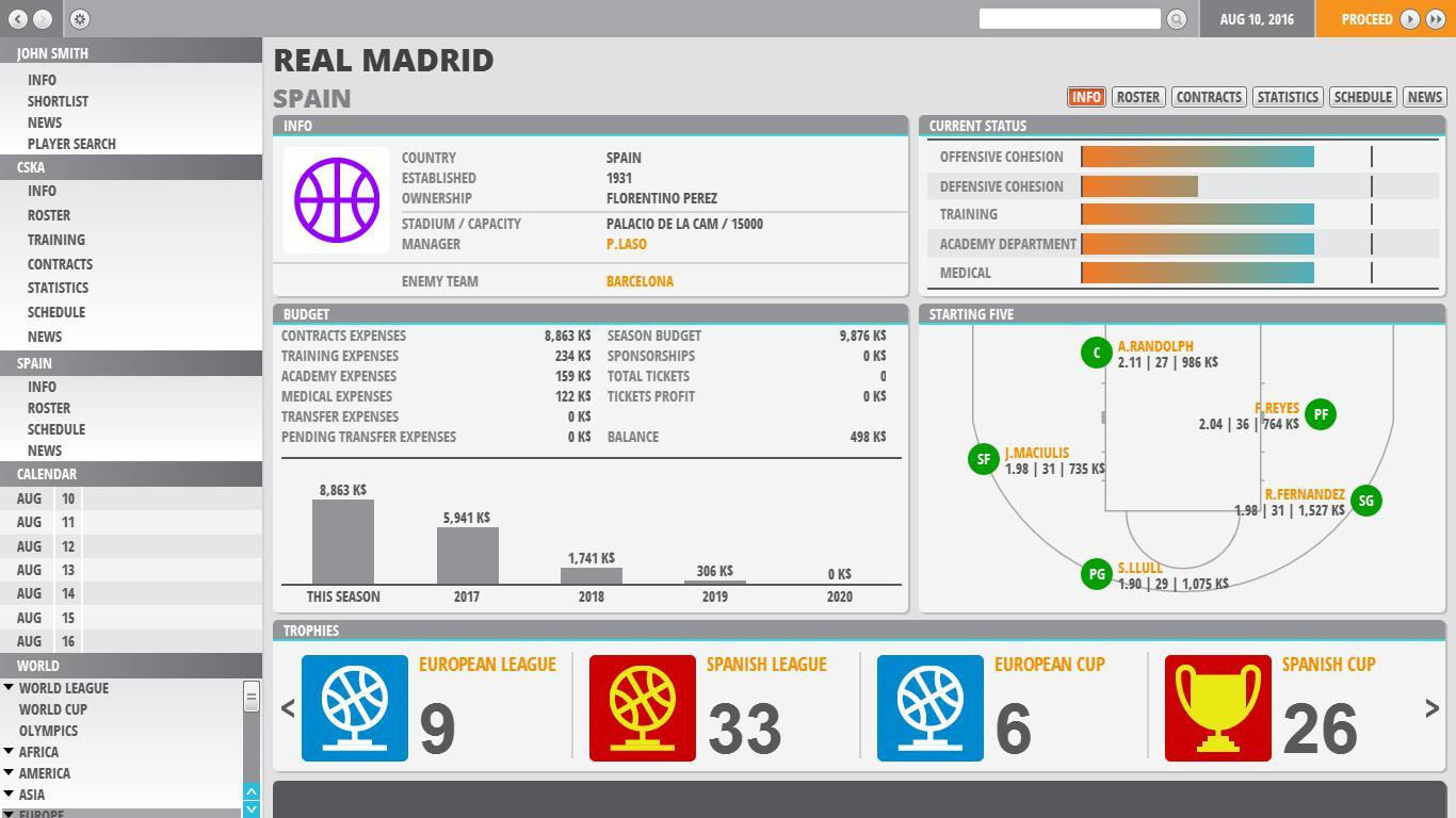 World Basketball Manager 2 - кадр 9