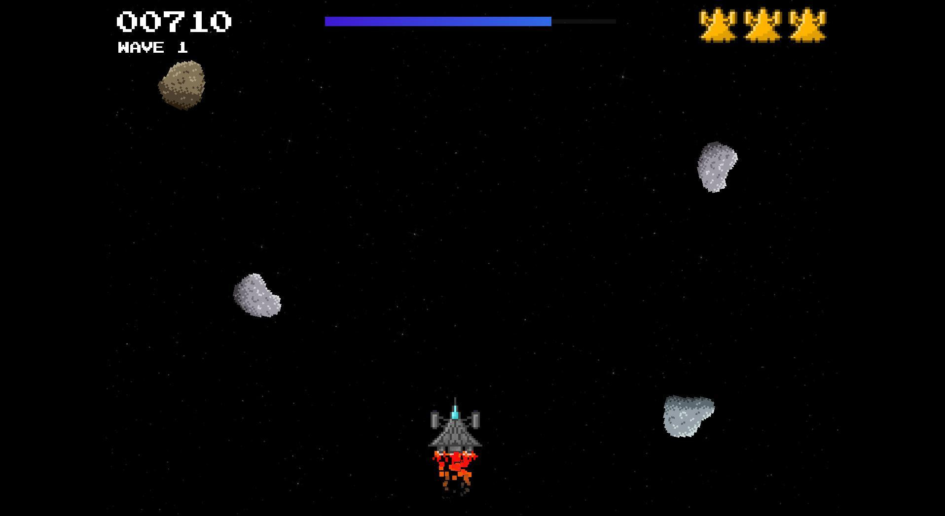Asteroids Space Shooter (itch) - кадр 2