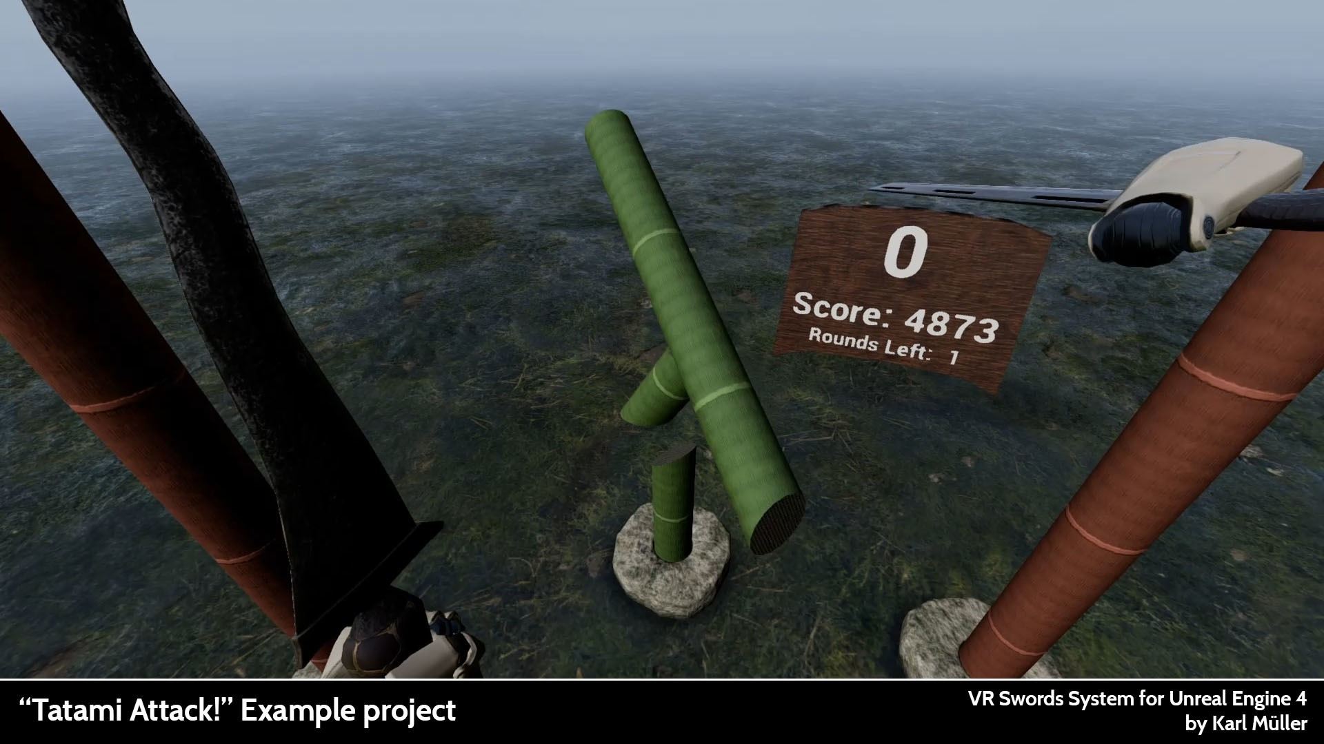 Sausage Samurai VR - Example Game (itch) - кадр 3