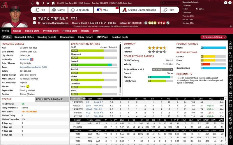 OOTP Baseball 18 - кадр 5