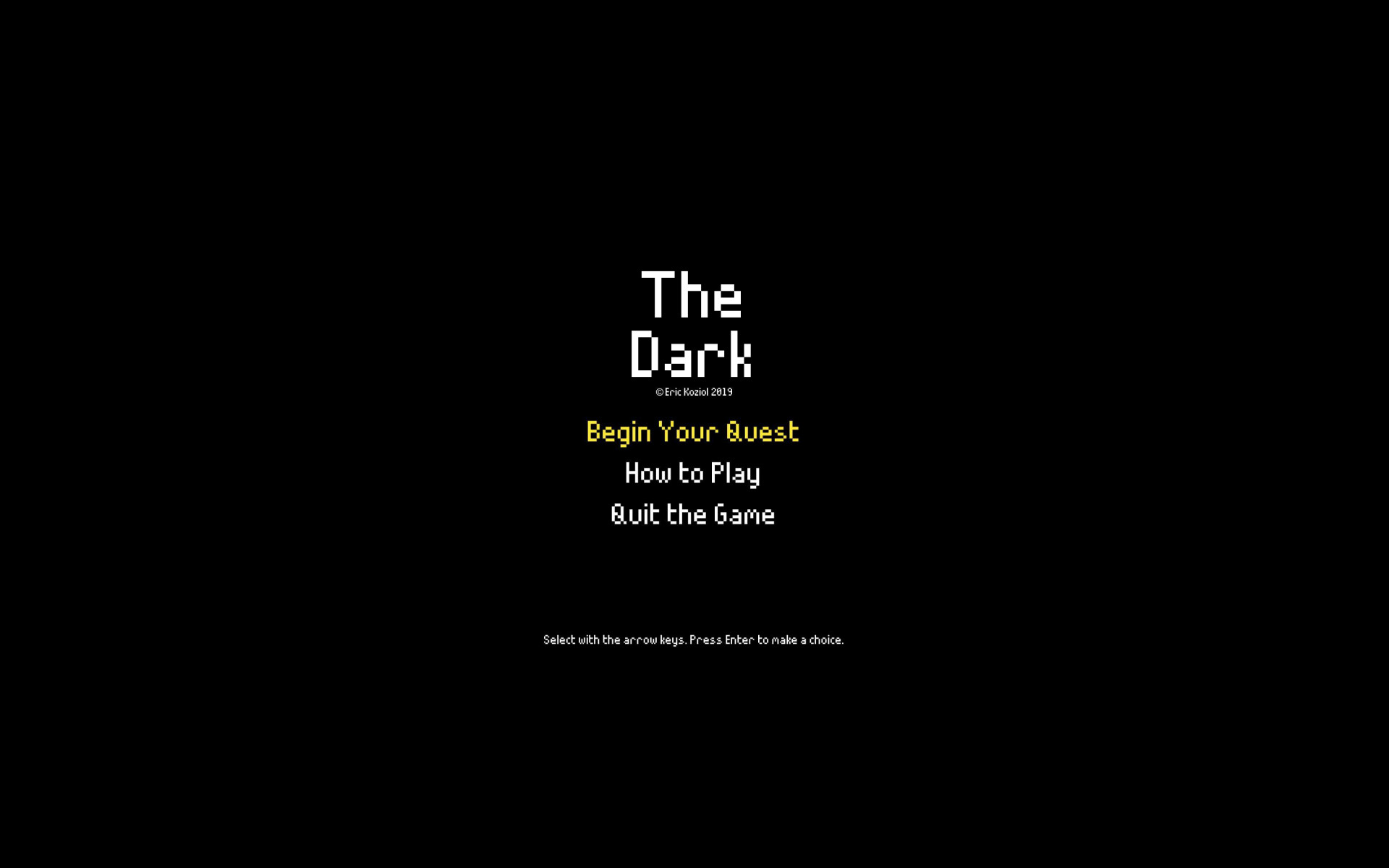 The Dark by Eric Koziol (itch) - кадр 1