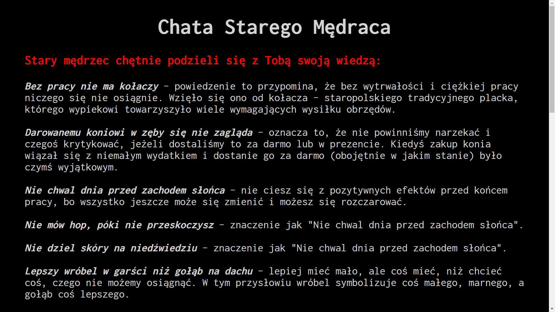 Uratuj Przysłowiolandię! (itch) - кадр 1
