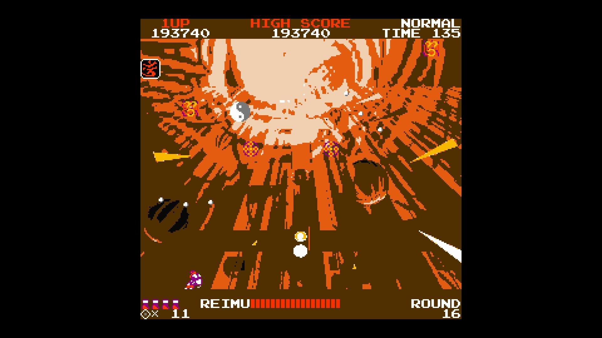 Touhou 1: The Highly Responsive to Prayers NES Demake (itch) - кадр 3
