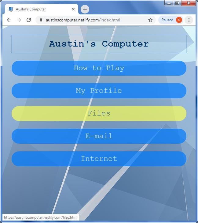 Austin's Computer (BETA v1.0) (itch) - кадр 1