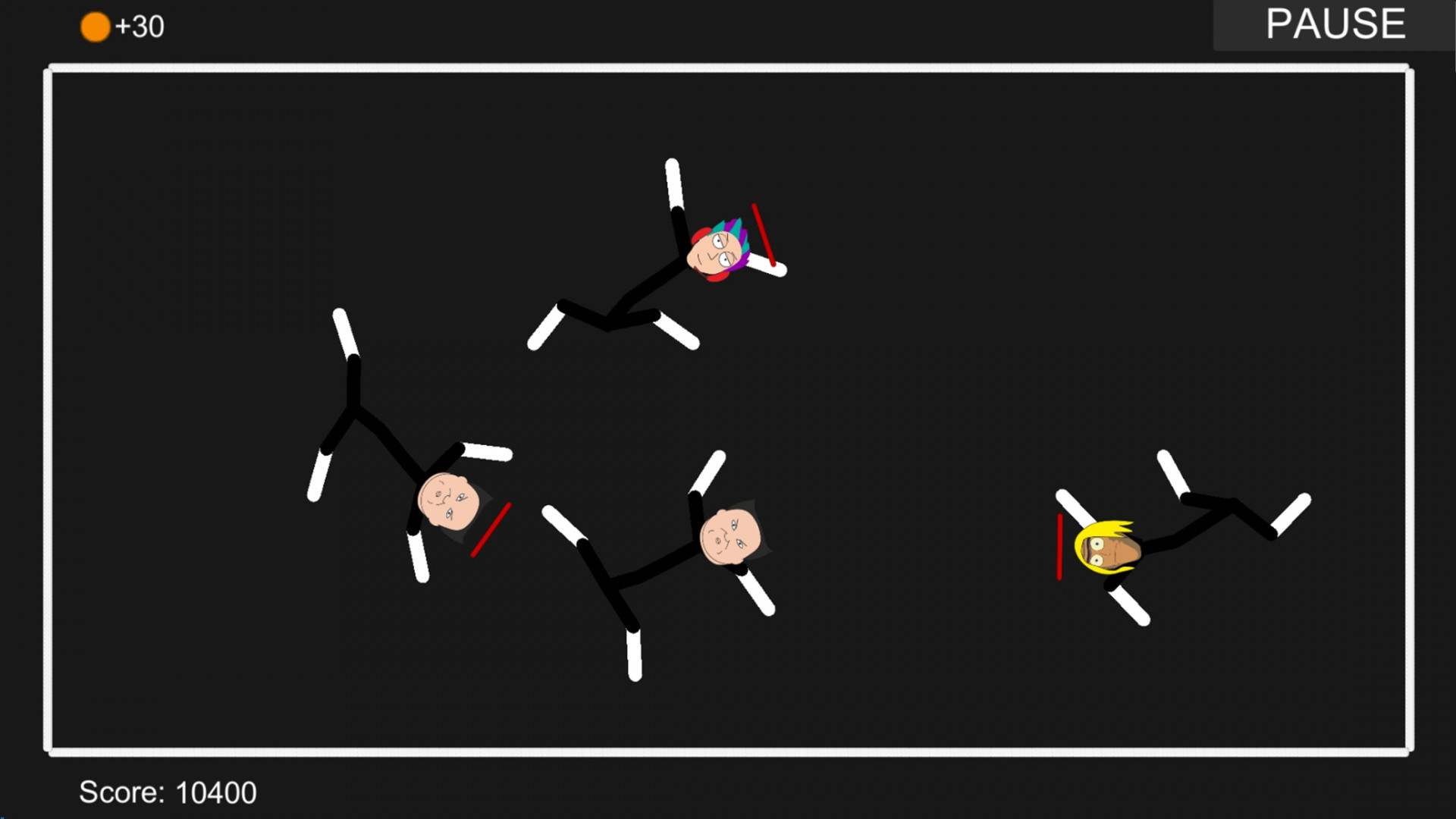 Rick & Morty like a Stickman - Fighting (itch) - кадр 3