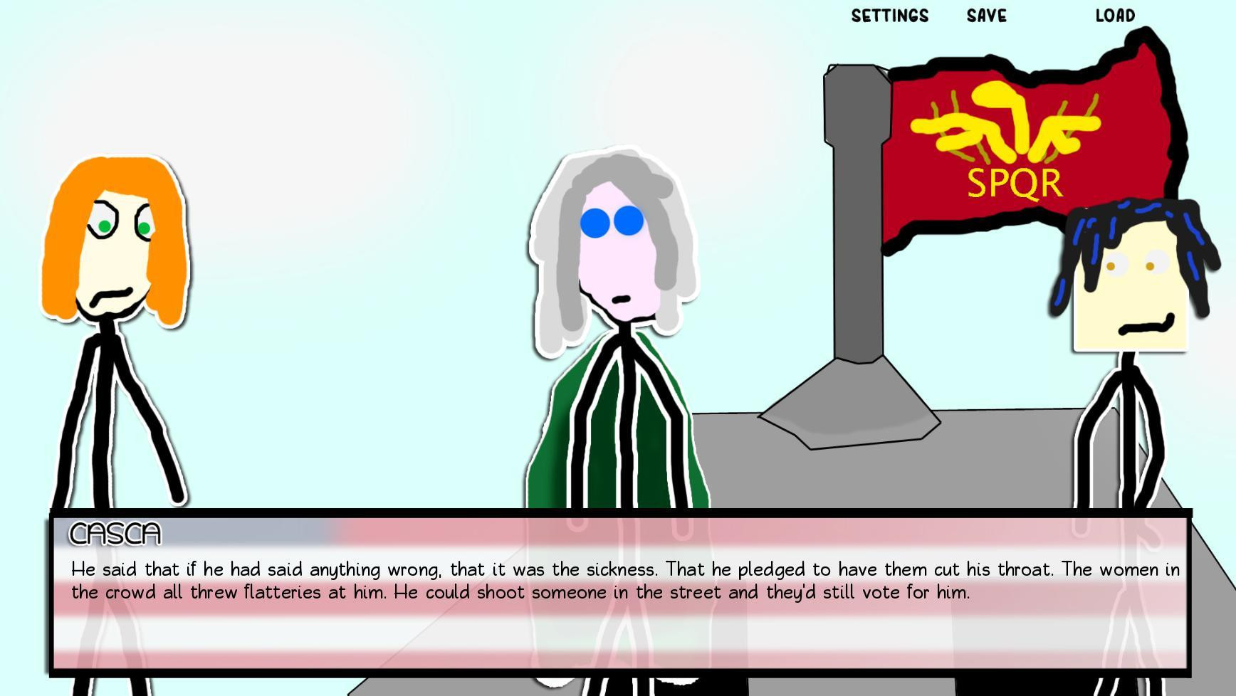 Paper Shakespeare: Stick Julius Caesar (with a dagger) - кадр 2