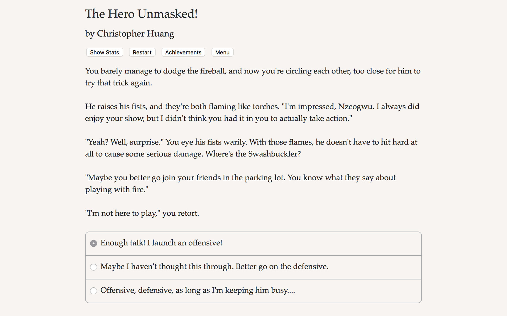 The Hero Unmasked! - кадр 1
