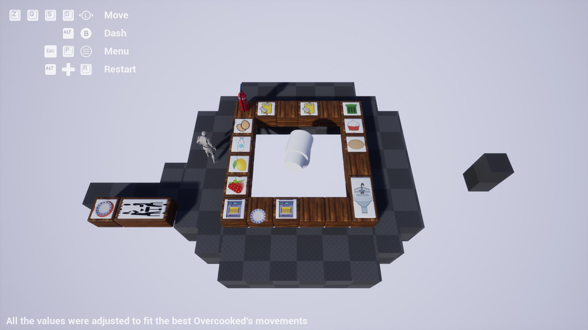 Overcooked original level design (itch) - кадр 2