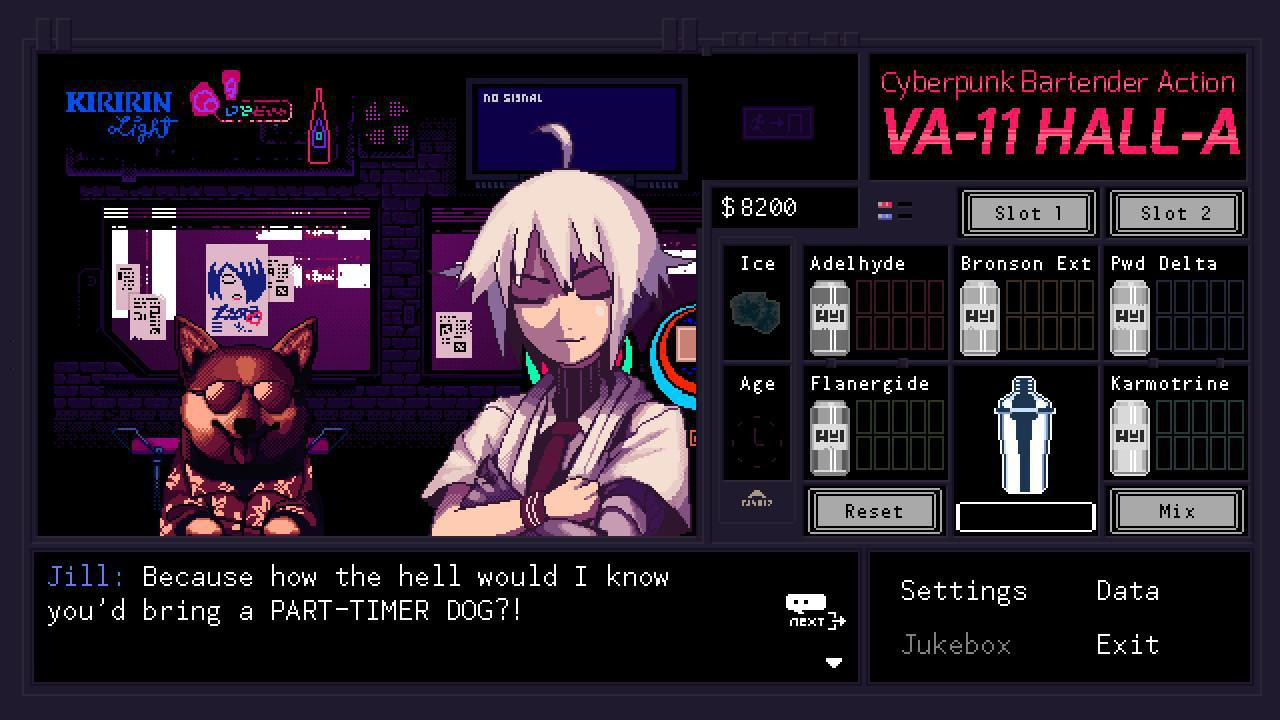 VA-11 Hall-A: Cyberpunk Bartender Action - кадр 8